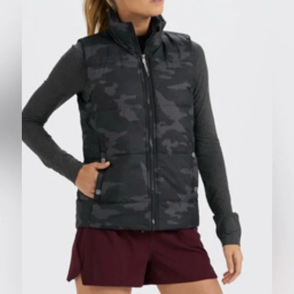 Vuori Black Camo Quilted Puffer Vest - Picture 3 of 16